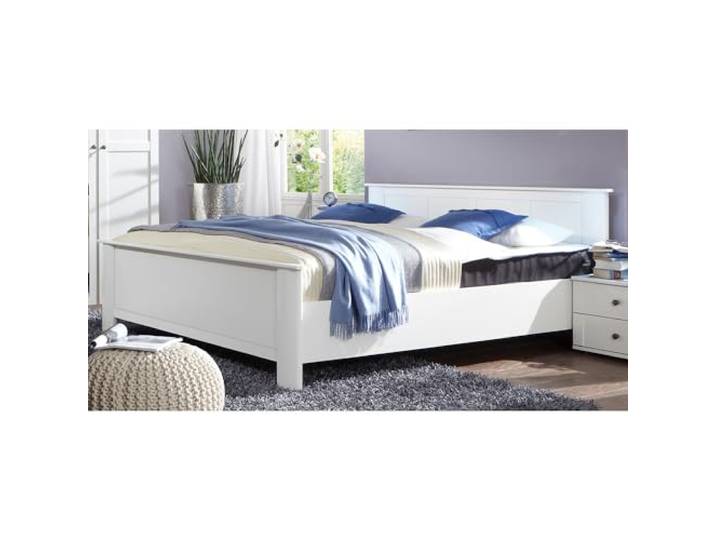 Lomadox Doppelbett Bettrahmen 160x200cm, weiß, CROPANI-43