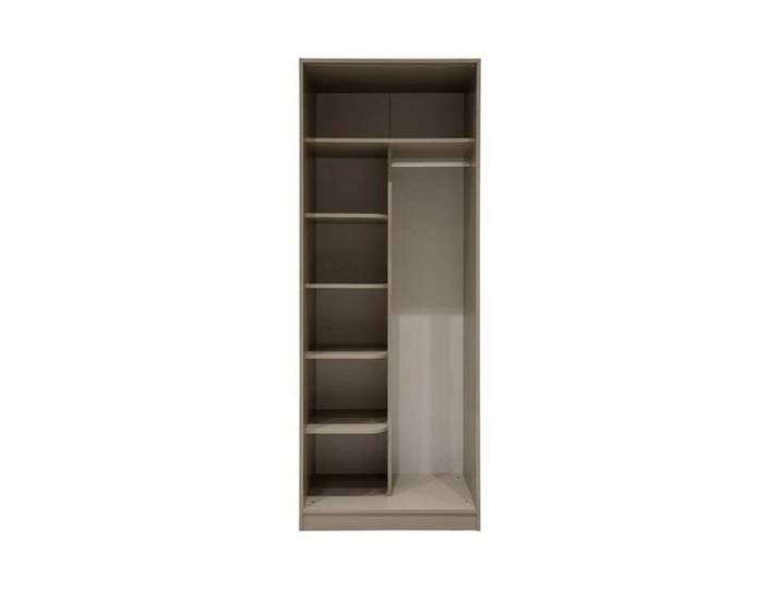JVmoebel Kleiderschrank 2turiger Kleiderschrank mit Regalen Beige Moderner Stil Funktional Made in Europa