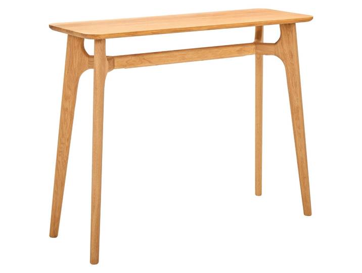 Mid.you Konsolentisch, Natur, Holz, Eiche, massiv, rund, 80x35x100 cm, Wohnzimmer, Wohnzimmertische, Konsolentische