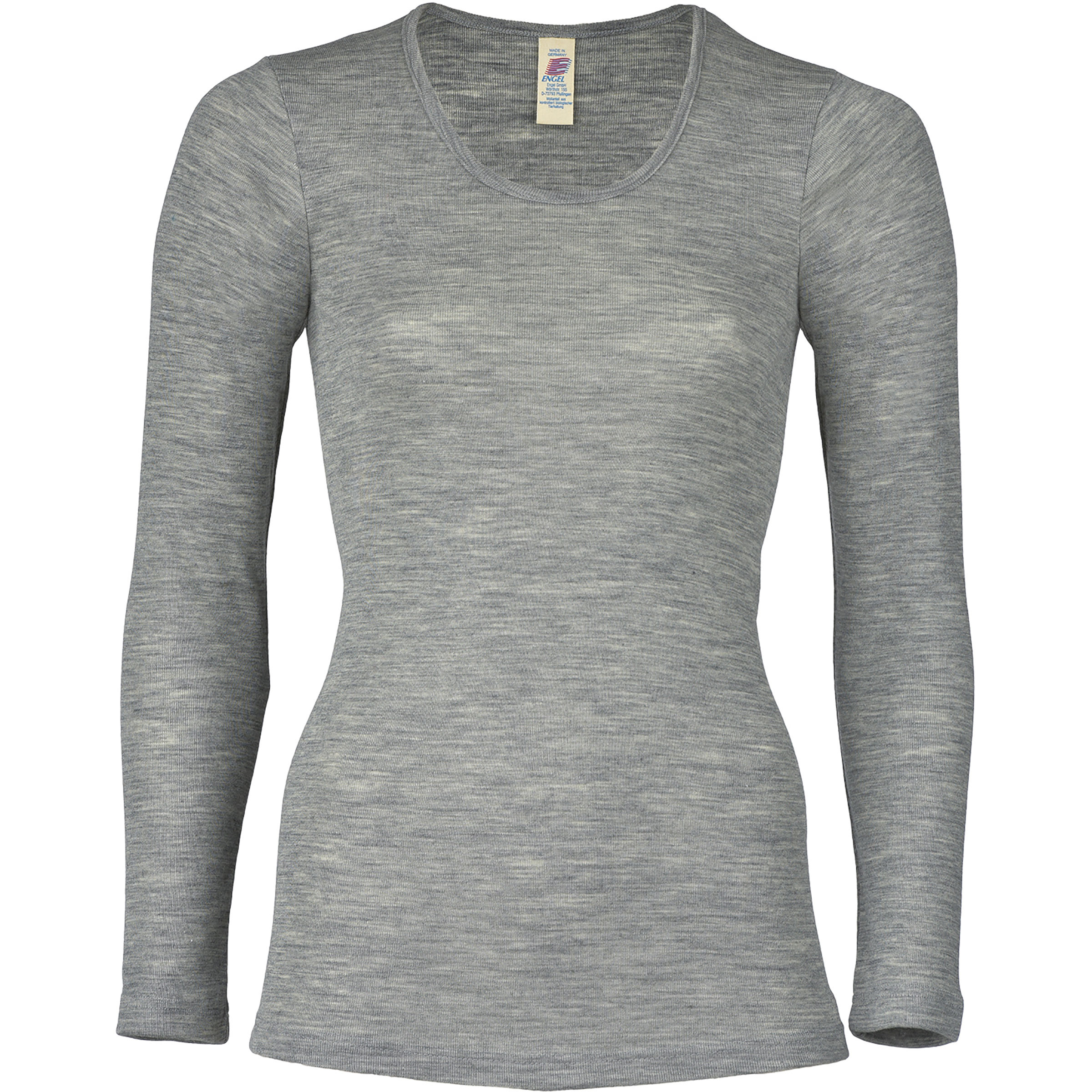 Engel Damen Longsleeves Merino grau Größe L Lifestyle Hautfreundlich Merinowolle