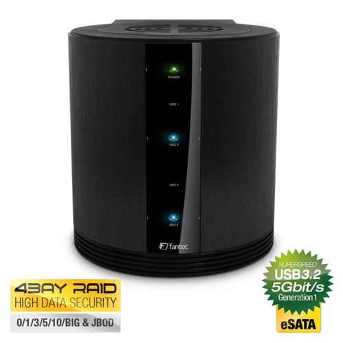 FANTEC SQ-35RU3e schwarz 4x3,5 SATA RAID HDD