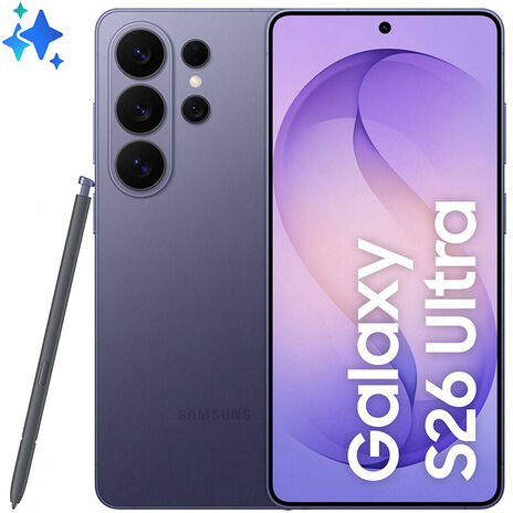 Samsung Galaxy S26 Ultra Smartphone AI, 256GB, Privacy Display integrato, Processore potente, Assistente Foto, Camera 200 MP, 5000 mAh, Cobalt Violet