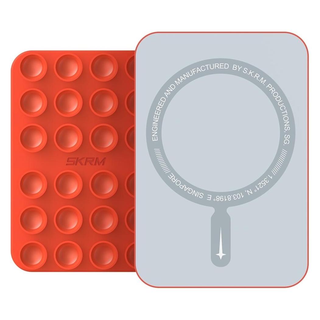 Skinarma Universal suction cup Stax MagSafe for phone orange (Apple iPhone 12, Apple iPhone 13, Apple iPhone 14, Apple iPhone 15, Apple iPhone 16) (SK-MSMT-STAX-ORG)