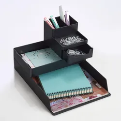 Zeller Schreibtisch-Organizer 24,0 x 15,2 x 4,0 cm schwarz