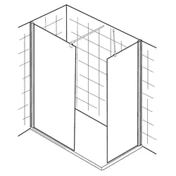 HSK Walk In Premium gerades Element und Seitenwand 6201xx6206910xx