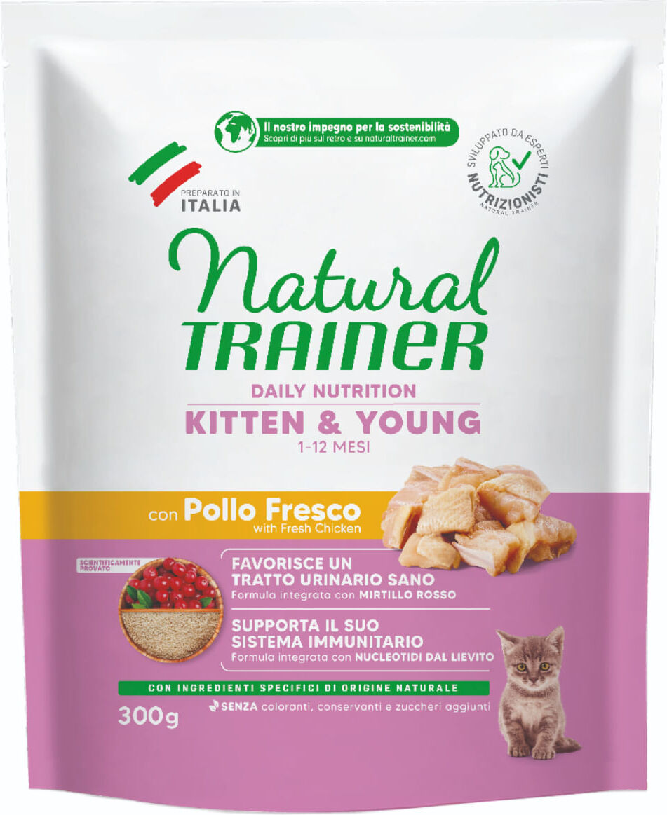 Natural Trainer Kitten al Pollo 300G