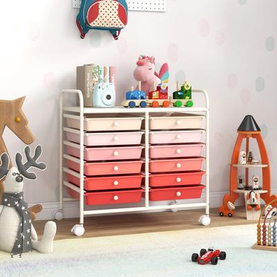 Lirago 12 Drawers Rolling Storage Cart for Home and Office