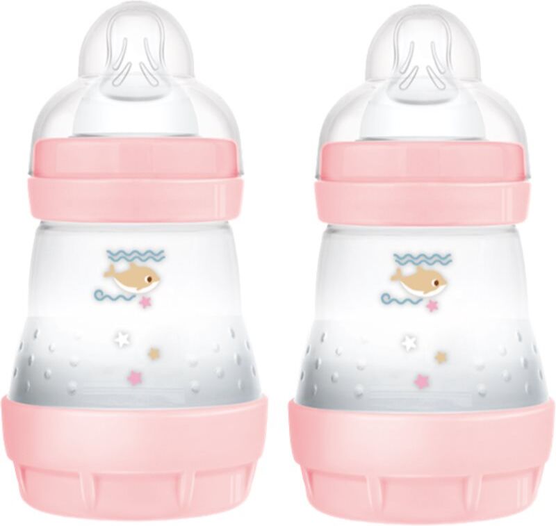 MAM Perfect Star Anti-colic Bottle biberon anti-coliques 0m+ Pink 2x160 ml