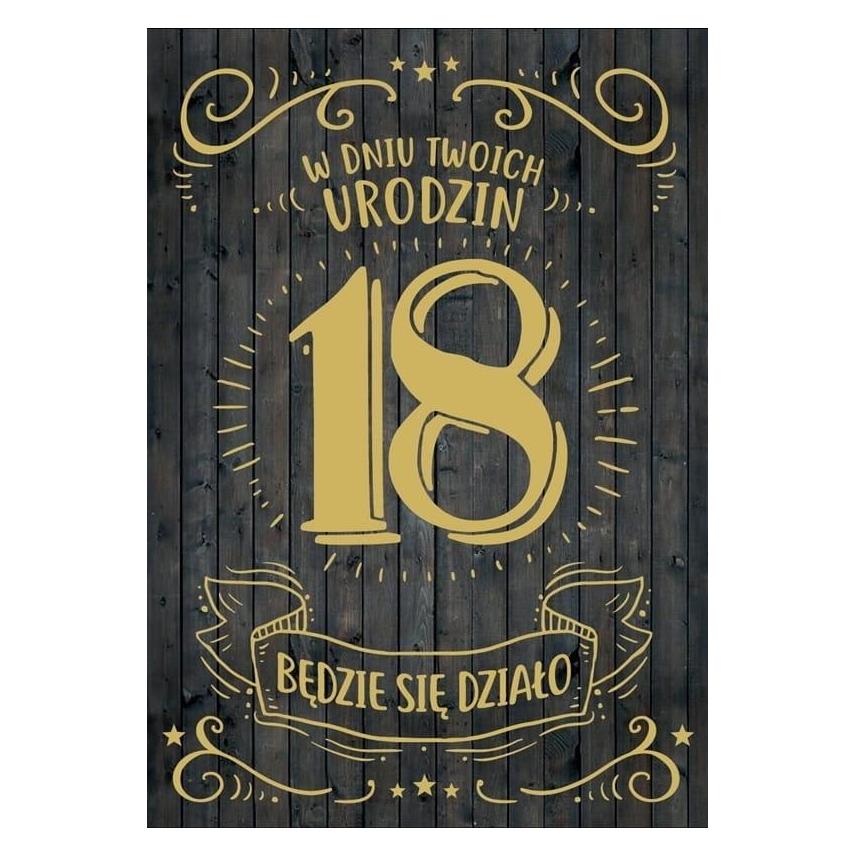 Passion Karte B6 PR-102 Geburtstag 18 (1 Stk.) (41371452)