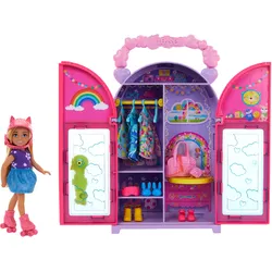 Barbie Chelsea Puppe und Kleiderschrank-Spielset mit Kleidung und Accessoires