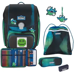 Scout Genius Schulranzen-Set 4tlg