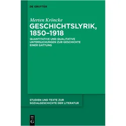 Geschichtslyrik, 1850–1918, Fachbücher von Merten Kröncke