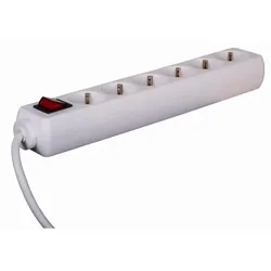 Pollmann 3666980 Tischsteckdose TSD 6-f. 1,5m ws vers.+  - 10 Stück