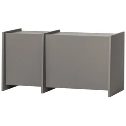 TV-Board Brock - Aschenfurnier warmes Grau, 102 cm