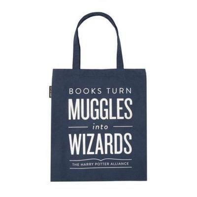 Books Turn Muggles into Wizards Tote Bag