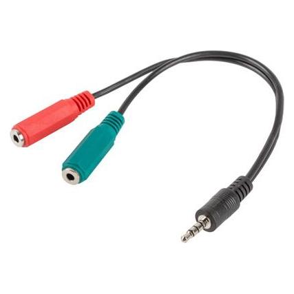 Lanberg AD-0023-BK adapter Jack (Klinkenadapter) (AD-0023-BK)