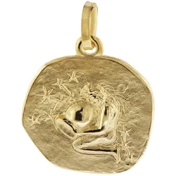 trendor 08725-02 Sternzeichen-Anhänger Wassermann 333 Gold 16 mm
