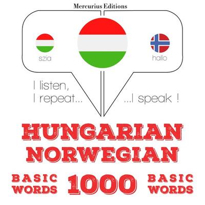 Magyar - norvég: 1000 alapszó - JM Gardner, Audio, 9782821149670