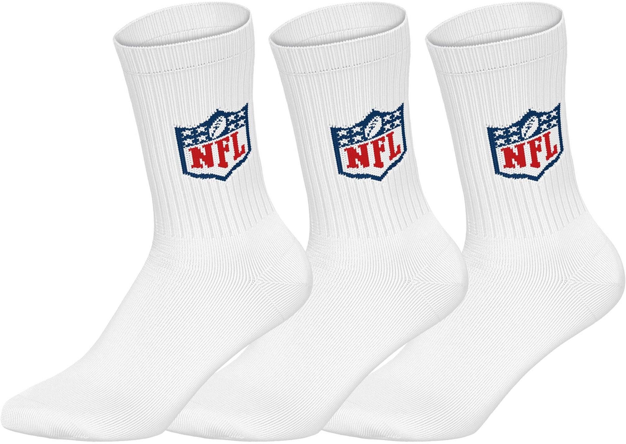 Kurzsocken NFL "Socken NFL 6Pack Crew Socks 6er Pack", Damen, Gr. 39-42, bunt (washington commanders, weiß), Obermaterial: 58% Baumwolle CO. 39% Polyester PES. 3% Elasthan EL., Socken Kurzsocken