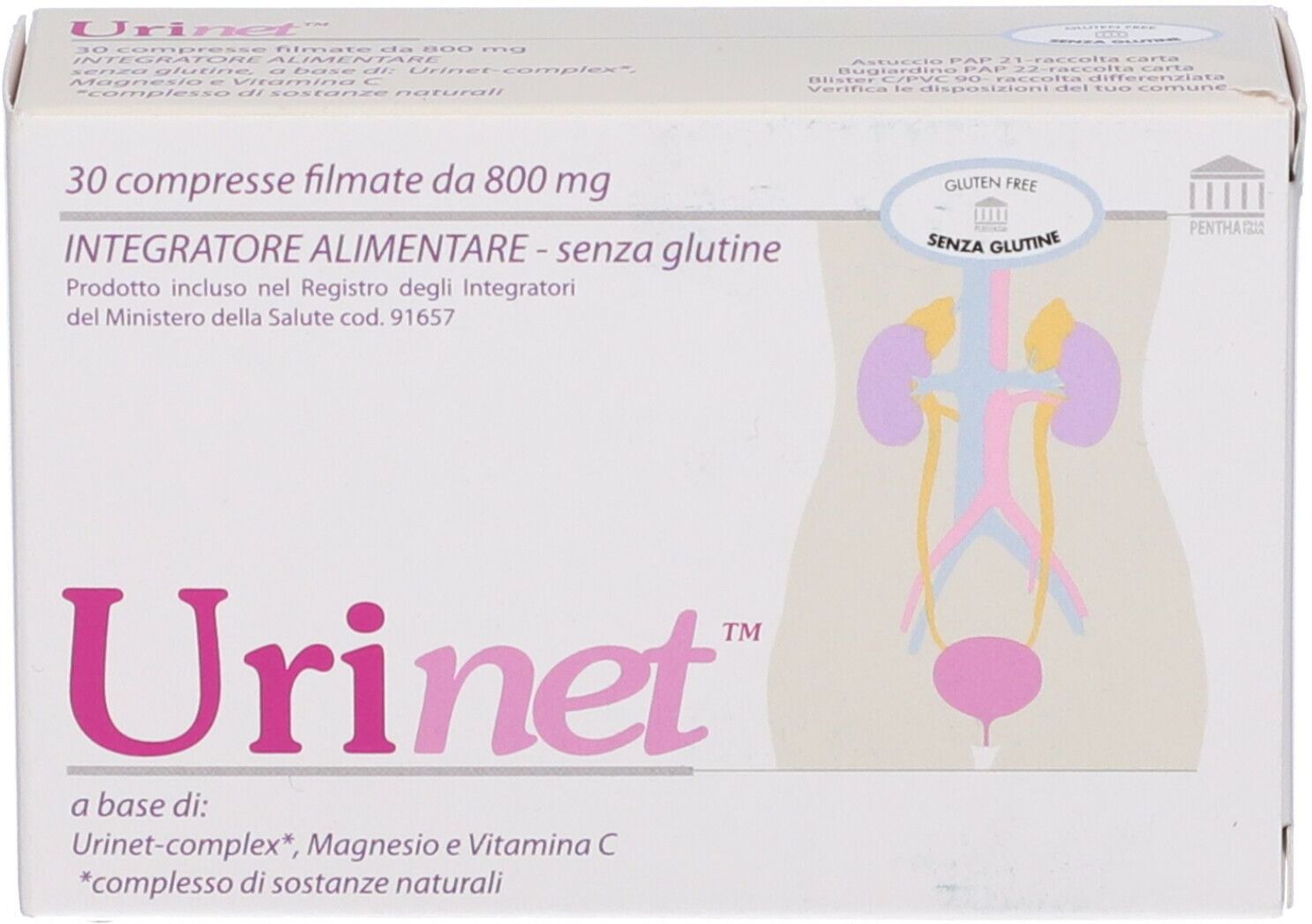 AMA NATURALAB srlS. Urinet, 30 Compresse