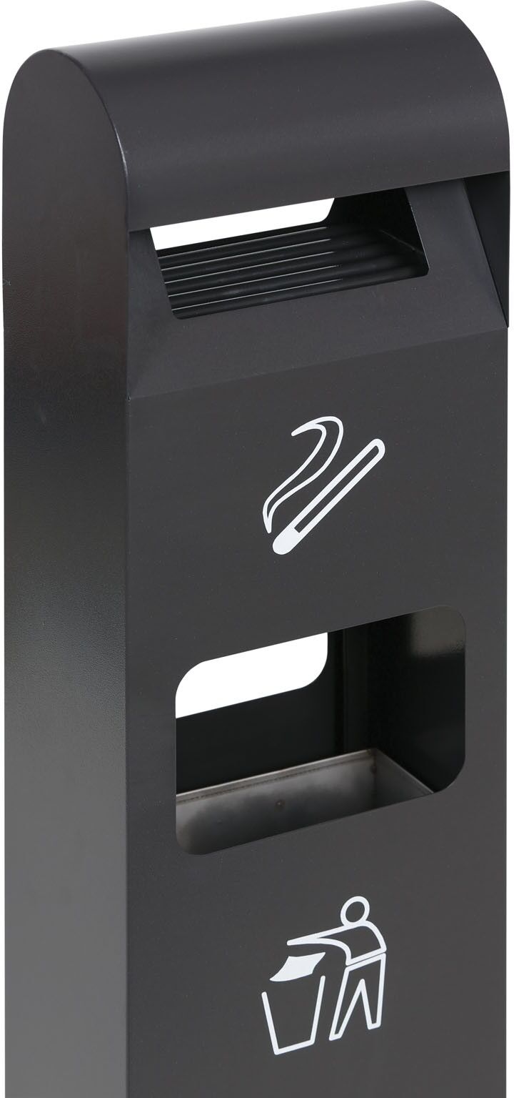 B2B Partner Standaschenbecher mit Abfallkorb, 11 l, grau