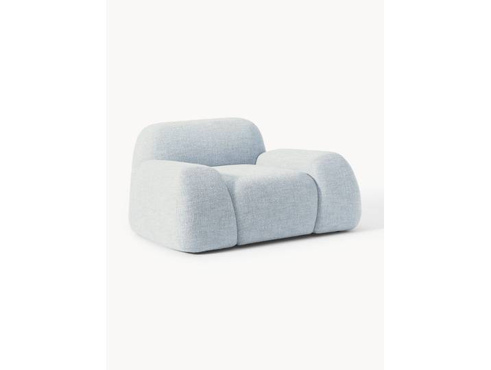 Fauteuil lounge en bouclette Wolke