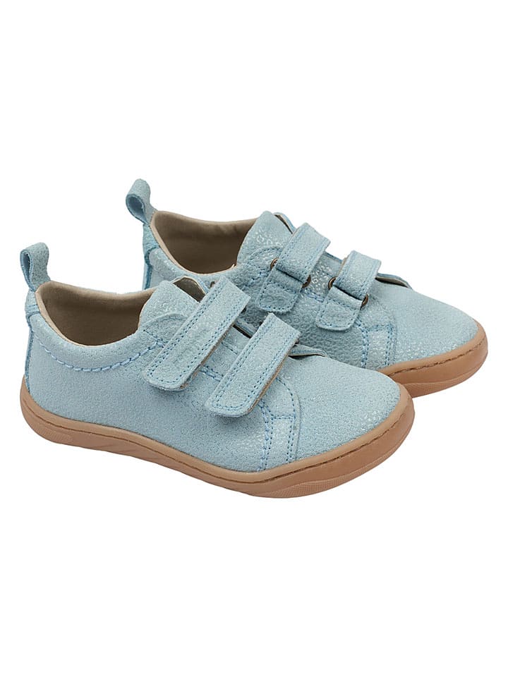 POM POM Leder-Sneakers in Hellblau - 34