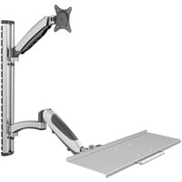 DA-90354, Wandhalterung silber, Monitor- & Tastaturhalterung