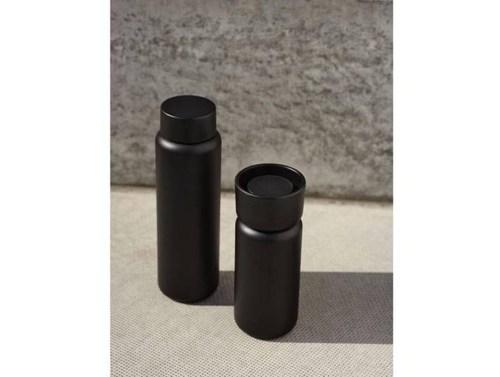 Trinkflasche Zone Denmark Schwarz Edelstahl 650 ml Spülmaschinenfest - Trinkflasche