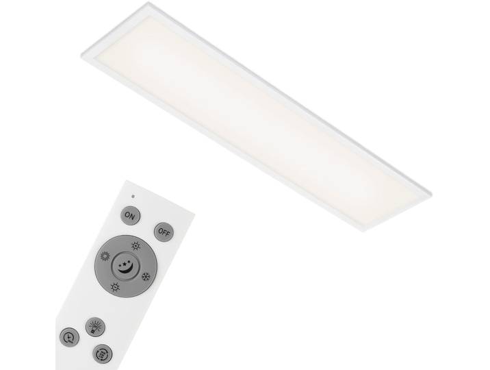 BRILONER LEUCHTEN LED Panel 7167016 Piatto , weiß, Leuchten, Deckenlampe, 100x25x6cm, 24W, Wohnzimmer, Schlafzimmer, Flur, LED Panel