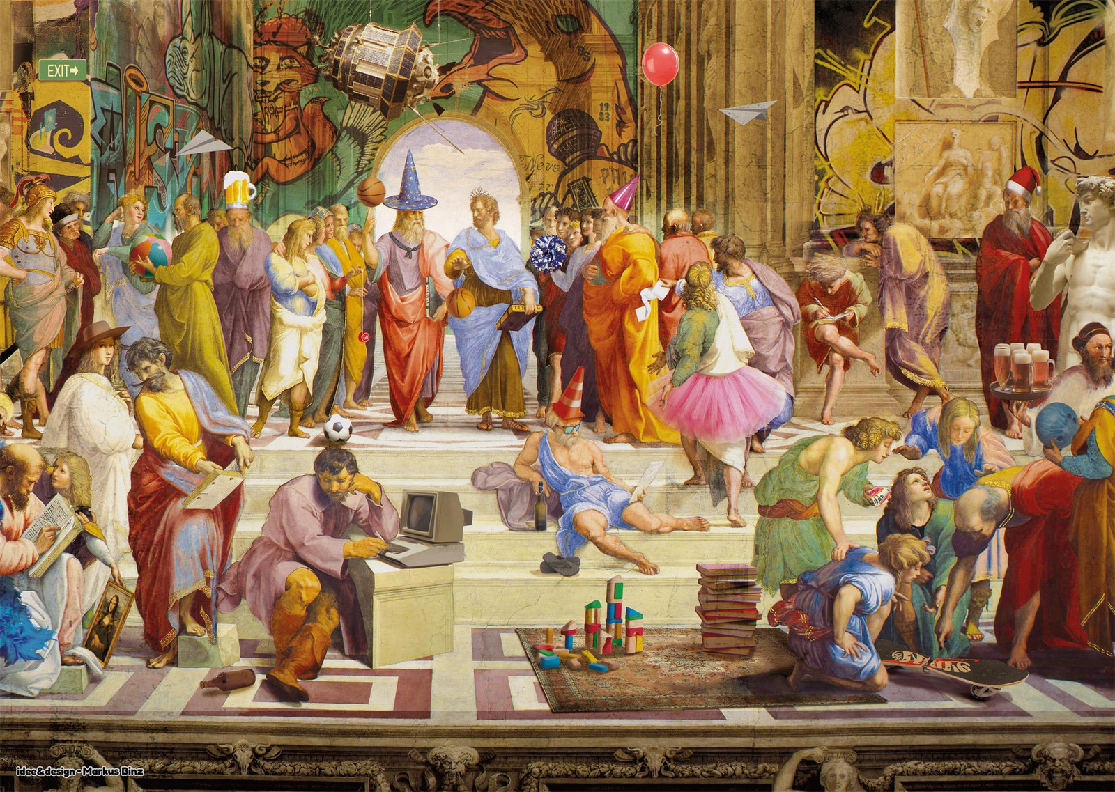 Schmidt Spiele Art & Fun Markus Binz De School van Athene 2024 Puzzel
