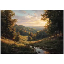 FOTOTAPETE Wald Bäume Beige 250x175 cm