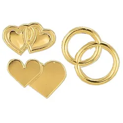 Wachsmotive "Hochzeit" gold