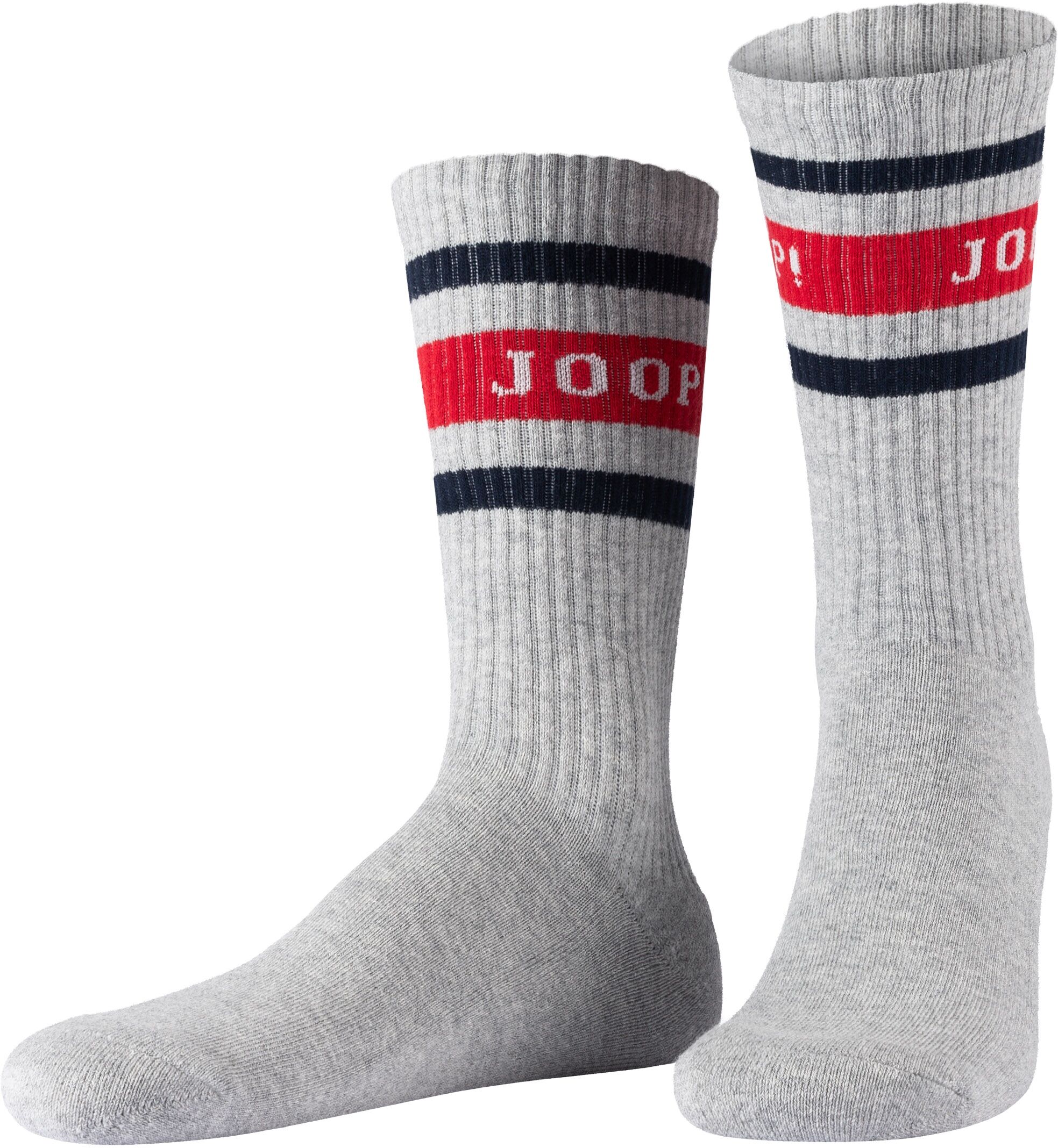 Joop! Tennissocken JOOP "premium essentials", Damen, Gr. 39-42, weiß mix, Baumwolle, Elasthan, Polyamid, elastisch, Socken Tennissocken, am Bund mit Logoschriftzug weiß mix 39-42