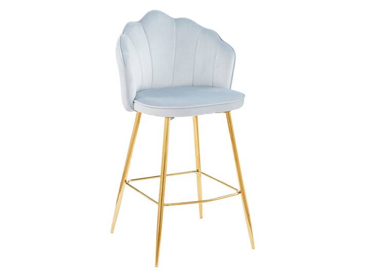 Barhocker 2er Set hellgrau