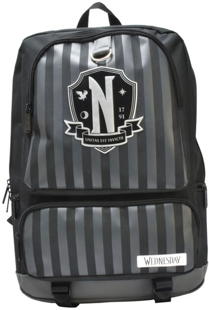 Blue Sky Mochila Nevermore negra Miércoles.