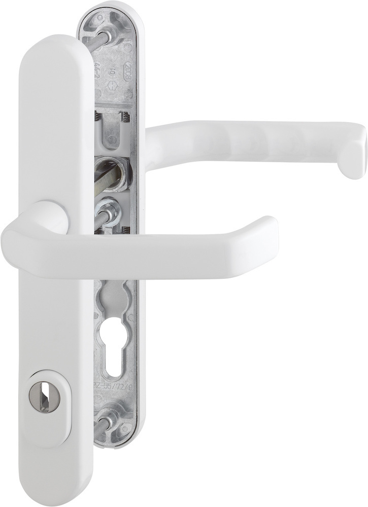 HOPPE Schutz-Drückergarnitur mit Schmalschild Liverpool 1313G/3359ZA/3357N, Aluminium 2895717