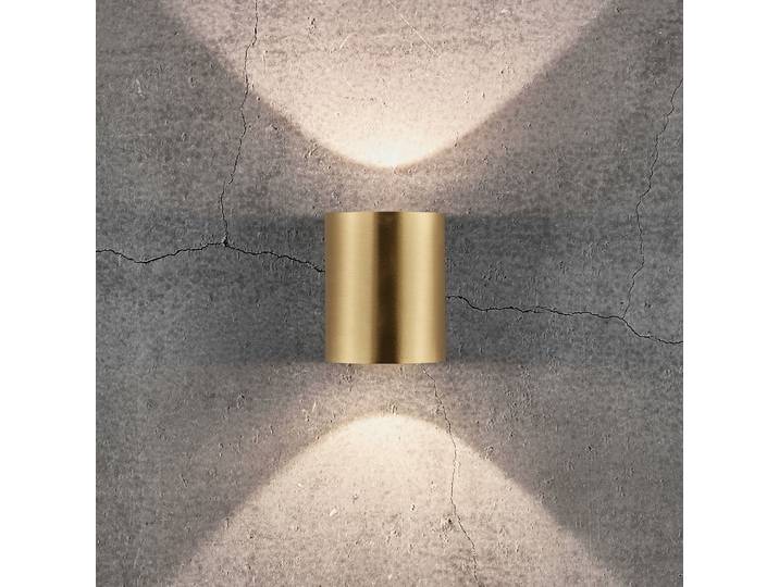 Applique murale Canto 2 couleur laiton 10 cm, éclairage vers le haut/vers le Nordlux - Moderne - Métal - Multi-ampoules
