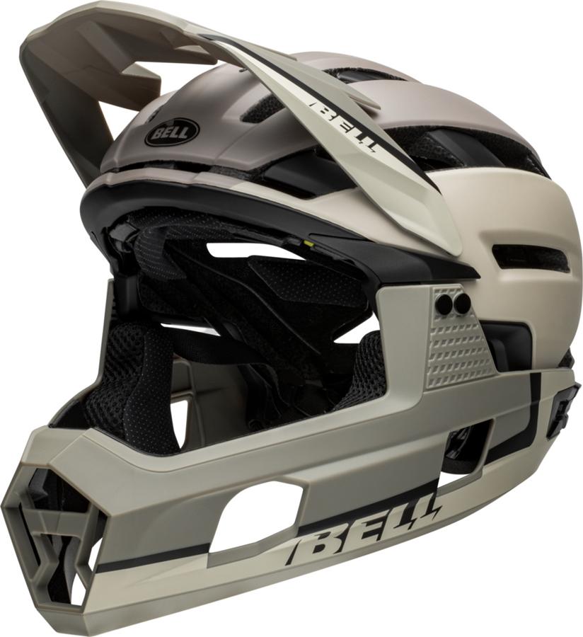 Bell Super Air R Spherical Fahrradhelm matte cement/gray M Grauweiß