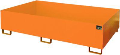 Regalwanne Typ RW/RW 2200-2, ohne Gitterrost, orange RAL2000