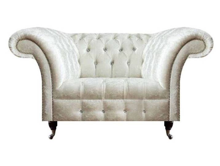 JVmoebel Chesterfield-Sessel Luxuriöser weißer Chesterfield-Sessel für elegantes Wohnen (1-St., Sessel), Made in Europa