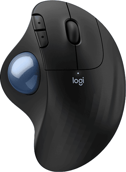 Ratón - Logitech Ergo M575S, Trackball inalámbrico, Botones personalizables, Ergonómico, 2000ppp, Clics silenciosos, 18 meses de pila, PC-Mac, Negro