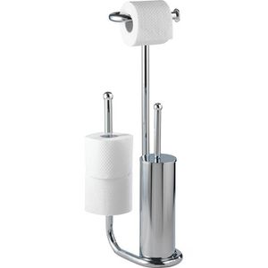 Wenko WC-Garnitur Universalo, Ersatzrollenhalter, Metall verchromt