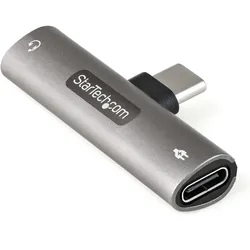 StarTech USB-C Audio- & Ladeadapter, USB Adapter, Grau