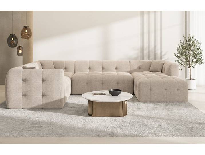 Couchlandschaft Sevilla U-Form in Stoff