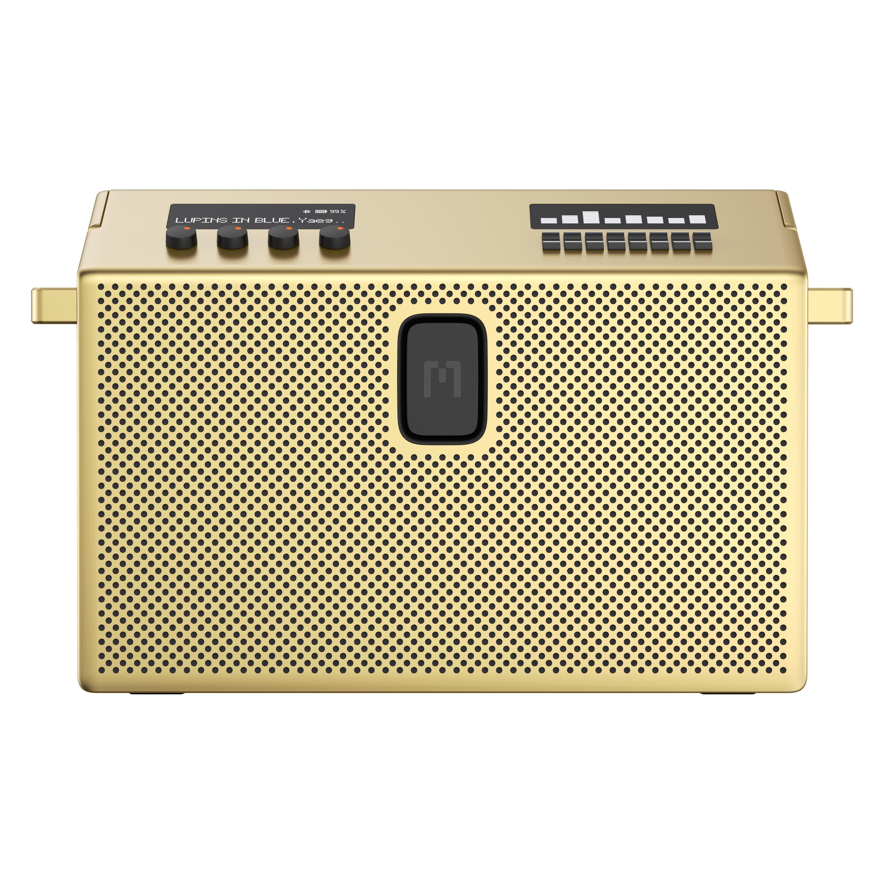 Mondo by Defunc Large Bluetooth Speaker, Gold (8 h) (M1102)