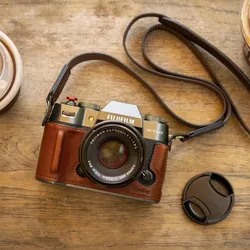 SMALLRIG 4710 Leder-Halbtaschen-Kit für FUJIFILM X-T50 braun