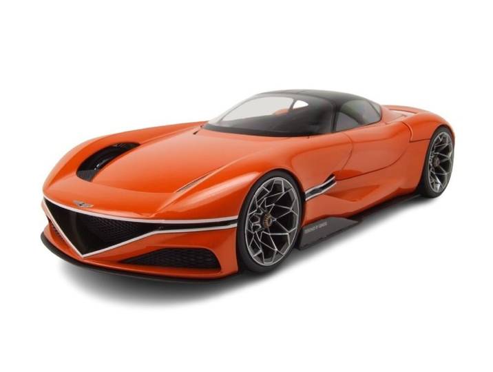 Norev Modellauto Genesis X Gran Berlinetta VGT 2024 orange, Maßstab 1:18