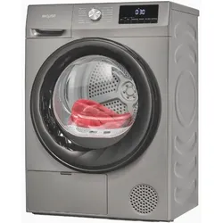 Exquisit Wärmepumpentrockner 7 kg freistehend Titanium Grau Energieeffizienzklasse E 64 dB Startzeitverzögerung TWP703-010E titanium grau