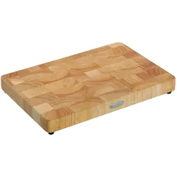 Zassenhaus Hackblock, hell Stirnholz 45 x 30 x 4,5cm, Schneidebrett, Braun